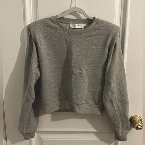 ASTR The Label Sparrow Womens Boxy Padded Shoulder Sweatshirt